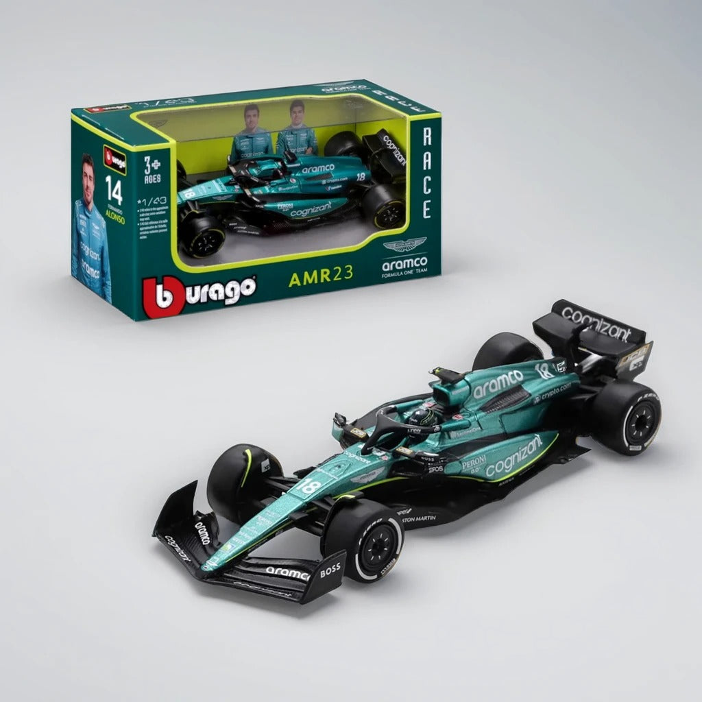 Bburago 1:43 Aston Martin F1 - Fernando Alonso | AMR23 #14